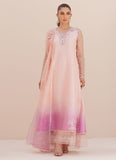 Farah Talib Aziz Deedee Pink Ombre Paneled Shirt and Dupatta Online Shopping