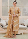 Farah Talib Aziz Bea Taupe Silk Shirt and Dupatta Online Shopping
