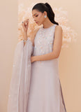 Farah Talib Aziz Silvia Silver Shirt and Dupatta Online Shopping