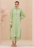 Farah Talib Aziz Serena Apple Green Embroidered Shirt and Dupatta Online Shopping