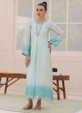 Farah Talib Aziz Palmira Aqua Ombre Shirt Online Shopping