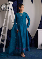 Farah Talib Aziz Shiro Teal Paneled Shirt And Dupatta Online Shopping