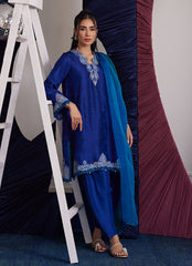 Farah Talib Aziz Aliza Azure Shirt And Dupatta Online Shopping