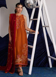 Farah Talib Aziz Zadie Burnt Orange Shirt And Dupatta Online Shopping