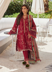 Farah Talib Aziz Rosemary Red Online Shopping