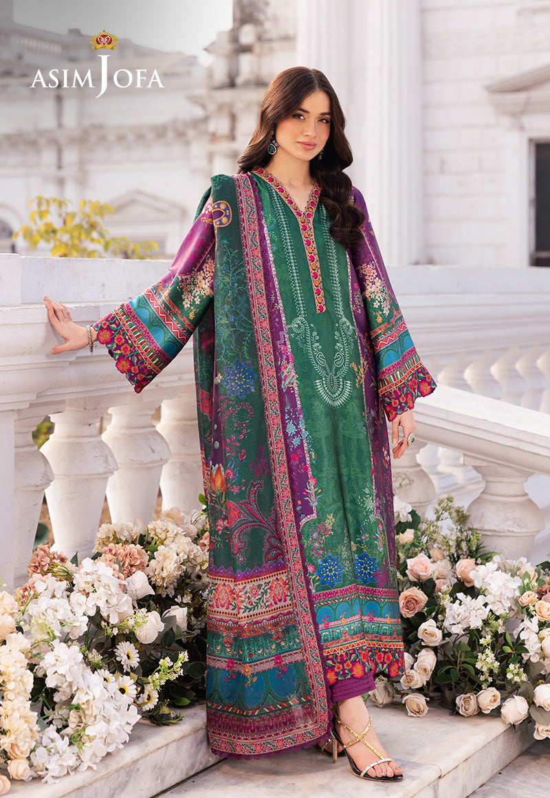 Green Dobby Embroidered 2PC-JLAWN-S-JDS-25-1007-S Juniad Jamshaid Brand Original Fabrics