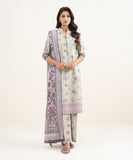 U3FEBUS26V11 Embroidered Cotton Satin Suit Sapphire Brand Original Fabrics