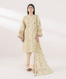 Sapphire  3 Piece Embroidered Cotton Satin Suit 0U3PELX24V51 Online Shopping