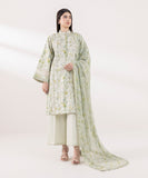 Sapphire  3 Piece Embroidered Cotton Satin Suit 0U3PELX24V54 Online Shopping