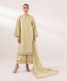 Sapphire  3 Piece Embroidered Cotton Satin Suit 0U3PELX24V55 Online Shopping