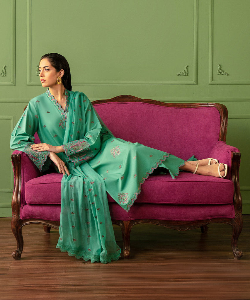 3 Piece - Embroidered Suit - KFE26-116 main image 1