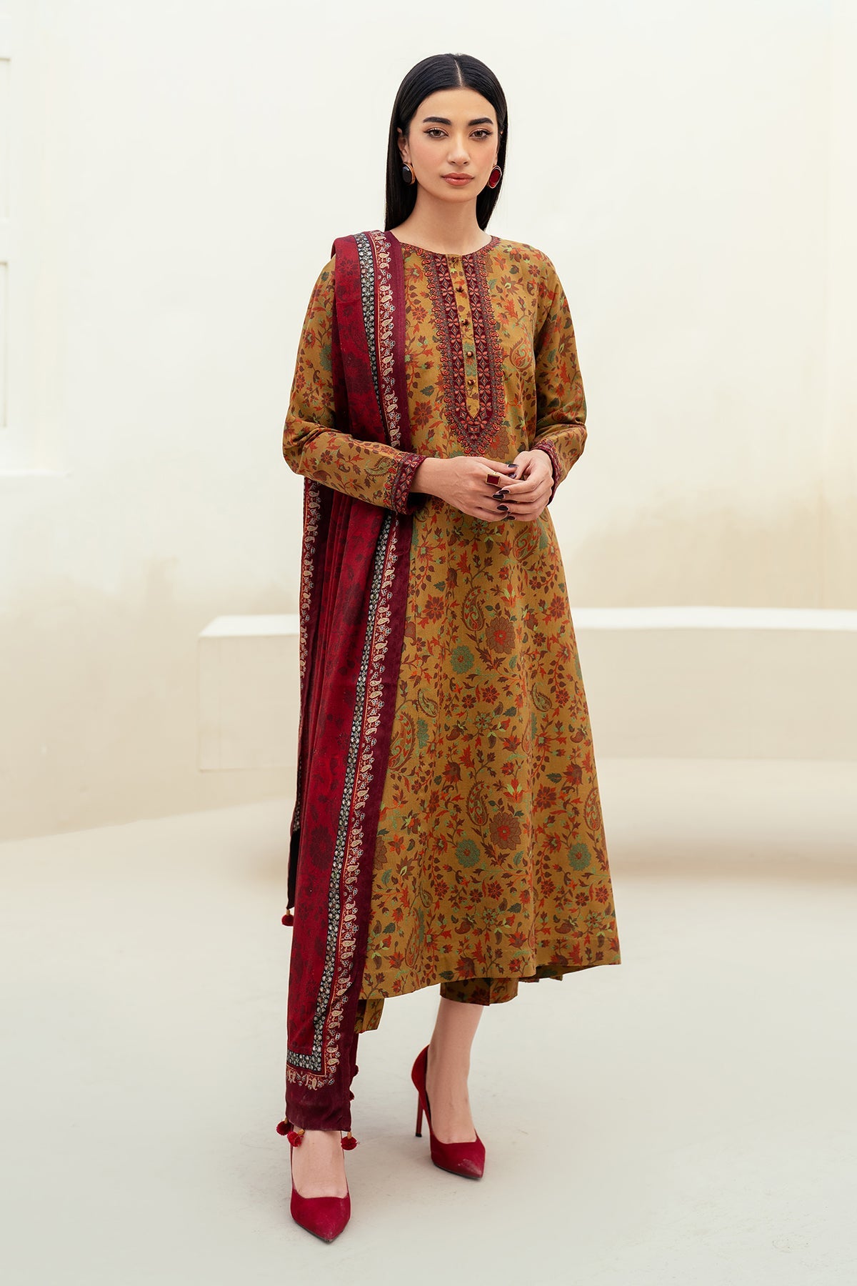 Baroque Embroidered Khaddar SF-4021 Online Shopping