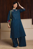 Teal Tone Zara Shahjahan Brand Original Fabrics