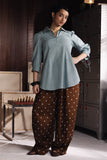 Marine Polka Zara Shahjahan Brand Original Fabrics