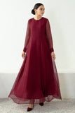 Baroque Plain Chiffon Frock PR-577 Online Shopping