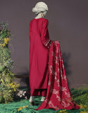 3PC-JJLS-W-JW-24-1745 Maroon Cambric Embroidered Junaid Jamshaid Brand Original Fabrics