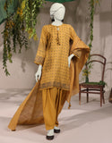 3PC-JJLS-W-JWU-24-1771 Yellow Jacquard Printed Junaid Jamshaid Brand Original Fabrics