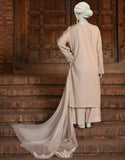 Beige Dobby Embroidered 3PC-JLAWN-S-25-049-S Juniad Jamshaid Brand Original Fabrics