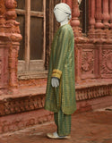 Green Lawn Embroidered 2PC-JLAWN-S-JST-25-2001-S Juniad Jamshaid Brand Original Fabrics