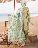 3PC-JLAWN-S-25-3049 Green Lawn  Printed Junaid Jamshaid Brand Original Fabrics