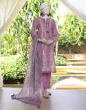 3PC-JLAWN-S-25-3074 Pink Jacquard Embroidered Junaid Jamshaid Brand Original Fabrics