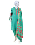 3PC-JLAWN-S-25-3122 Green Jacquard Dyed  Junaid Jamshaid Brand Original Fabrics