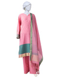 3PC-JLAWN-S-25-3123 Pink Jacquard Dyed  Junaid Jamshaid Brand Original Fabrics