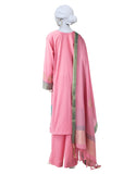 3PC-JLAWN-S-25-3123 Pink Jacquard Dyed  Junaid Jamshaid Brand Original Fabrics