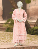 3PC-JLAWN-S-25-3152 Pink Cambric Schiffli  Junaid Jamshaid Brand Original Fabrics