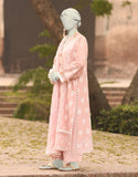 3PC-JLAWN-S-25-3152 Pink Cambric Schiffli  Junaid Jamshaid Brand Original Fabrics