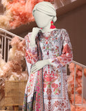 3PC-25-3222 Cream Cambric Printed Junaid Jamshaid Brand Original Fabrics
