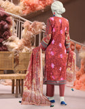 3PC-25-3224 Maroon Cambric Printed Junaid Jamshaid Brand Original Fabrics