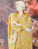 3PC-25-3229 Yellow Cambric Printed Junaid Jamshaid Brand Original Fabrics