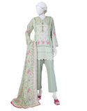 Green Lawn Printed 3PC-JLAWN-S-25-801-S Juniad Jamshaid Brand Original Fabrics