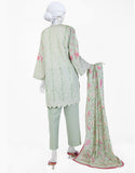 Green Lawn Printed 3PC-JLAWN-S-25-801-S Juniad Jamshaid Brand Original Fabrics