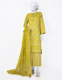 Green Lawn Printed 3PC-JLAWN-S-25-807-S Juniad Jamshaid Brand Original Fabrics