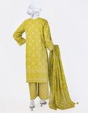 Green Lawn Printed 3PC-JLAWN-S-25-807-S Juniad Jamshaid Brand Original Fabrics