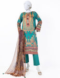 Beige Lawn Embroidered 3PC-JLAWN-S-25-821-S Juniad Jamshaid Brand Original Fabrics