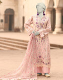 3PC-JLAWN-S-25-839 Pink Lawn Embroidered Junaid Jamshaid Brand Original Fabrics