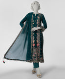 JPS-S-26-4078 Fb/Inara-05 Green Impure Junaid Jamshaid  Brand Original Fabrics