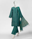 JLS-S-26-710/S Dhanak-2 Green Junaid Jamshaid  Brand Original Fabrics