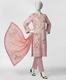 JLS-S-26-722/S Verdant Stitschape-02 Pink Junaid Jamshaid  Brand Original Fabrics