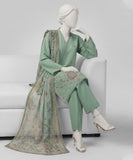 JLS-S-26-779/S Pagoda Chic-1 Sea Green Junaid Jamshaid  Brand Original Fabrics