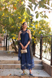 D7 - B -Sapphire Blue Saadia Asad Brand Original Fabrics