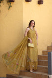 Saadia Asad D2 - B - Mustard Yellow Online Shopping