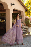 Saadia Asad D4 - A - French Violet Online Shopping