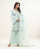 FELXS26V117B Embroidered Cotton Net Suit Sapphire Brand Original Fabrics