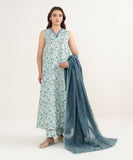 3FELXS26V122 Embroidered Cotton Net Suit Sapphire Brand Original Fabrics