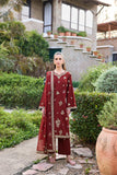 Maroon Majesty Farasha Brand Original Fabrics