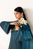 Midnight Teal Farasha Brand Original Fabrics